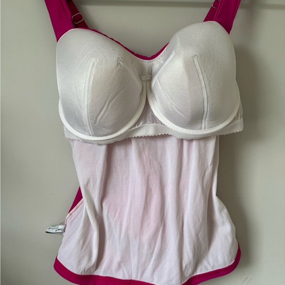 Profile by Gottex Women's Underwire Bra Tankini Top - Raspberry 36E - Picture 5 of 7